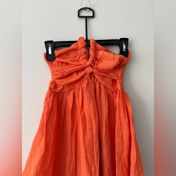 Women's Dress Shirred Backless Halter Neck Dress Women's Dress Size S - Picture 8 of 12